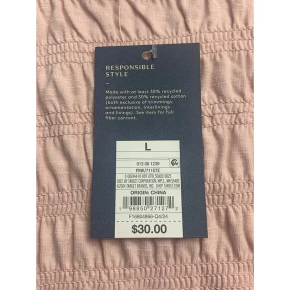 Universal Thread Womens Light Pink Sleeveless Smocked Bodice Maxi Dress Large - Picture 11 of 12